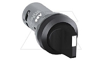 Переключатель C2SS1-10B-10, 2-х позиц., черный, 1NO (0-45), с фиксацией, IP66, пластик, 22mm