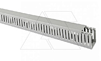 Перфорированный короб TWDN 25x100 (ширина крышки х глубина короба), L=2м, серый