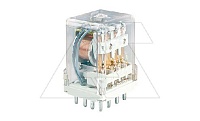 Реле R15-3014-23-1220-K, 4CO, 10A(250VAC/24VDC), AgSnO2, 220VDC, тест-кнопка без блок.