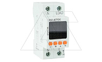 Реле контроля напряжения и тока RPVA1-EM, 1NO+N, 63A, 220VAC, Umin(120_210V)/Umax(220_300V), Imin/Imax(1_63A), 0_5s/0_600s, счетчик энергии, 2М