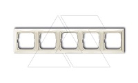 Basic 55 - Рамка на 5 постов (шале-белый)