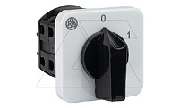 Переключатель BS 25 92 U, 4P, 25A, тип 0-1 (60°), 4NO на 1, 11kW(400VAC по АС-23), на дверь, фронт IP40