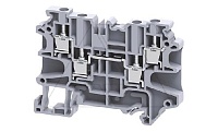 Клемма проходная CY4/4 /6x69,7mm, винтовая, 4 присоед., 4(max 6)mm2, 32A, 500V, серая