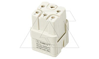 Корпус вставки контактной, размер H3A, тип гнездо, 5P+PE, 16A, 230/400V, обжимной контакт