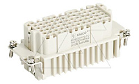 Корпус вставки контактной, размер H16B, тип гнездо, 72P+PE, 10A, 250V, обжимной контакт