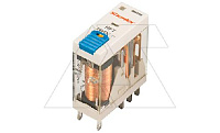 Реле RFT2CO024LTD1, 2CO, 8A(250VAC/30VDC), 24VDC, мех. индикация, тест-кнопка с блокировкой, диод +A1/-A2, LED