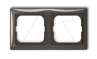 Basic 55 - Рамка на 2 поста (шато-черный)