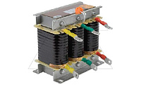 Дроссель защитный CKSG-0,4-25-14%, трехфазный, Q(LC)=25kVAr, 134Hz (p=14%), 400VAC, материал намотки (Al), термозащита, IP00