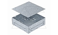 Основание UDHOME BOX 4 монтажное, для лючка GES4, с отверст. 12хМ25, под стяжку h=70-100мм, конв. оцинк.