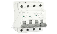 Дифф. авт. выключатель GYR9NM-C20-30mA, 3P+N, 20A, хар-ка C, 6 kA, 30mA, тип A, 4M
