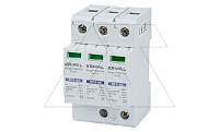 Разрядник SPC-20/280/3P, 3P, 280VAC, In=20kA(8/20µs), класс C, индикация, 3M