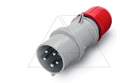 Разъем пром. силовой CEE кабельный, штекер, 32A, 3P+N+E 6h, 346_415VAC 50/60Hz, IP44/IP54, серия OPTIMA