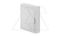 Щит навесной ECO BOX мультимед, TS35+1x МП перф.118x270mm, белая пласт. дверь, белый RAL9003, 434x354x105mm, IP40