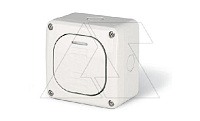 Выключатель накладной одноклавишный, 1P 20A/250V, с подсветкой, M95(95x95mm), IP66, серия PROTECTA