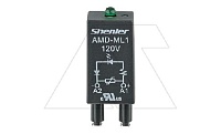 Модуль AMD-ML1, варистор + зеленый LED, 120VAC/DC, черный, для SRU, SKF14, SKC, SKB, STB, SRC*-E, SRB, GZT, GZM, GZS, GZMB, ES32