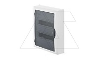 Щит навесной ECO BOX 2x12M, N/PE 3x 6x16+3x10mm2, дымчатая пласт. дверь, белый RAL9003, 434x354x105mm, IP40 (стикерованный)