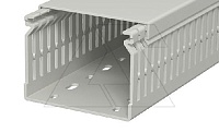 Перфокороб LK4 N 60080, органайзер для шкафов, 60 x 80 мм (глубина х ширина крышки), L=2000мм, RAL 7030 серый