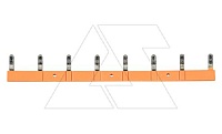 Перемычка гребневая SR08B(RAL2000), для SRU*-E, SRC*-E