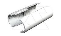 Муфта 2953 M M20 LGR соединительная, трубы Quick-Pipe разъемная, IP44, наружн. Ø25,5мм, серый, ПВХ