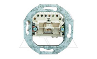 Basic 55 - Розетка телефонная RJ-11, 1 гнездо, 4 контакта (шато-черный, лицевая панель, блистер)
