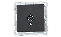 21 - Розетка TV, оконечная, черный мат