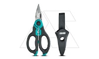 Ножницы электрика CUTFOX-ES-2, с защитным чехлом с креплением для пояса, размер 165mm