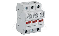 Держатель вставок плавких цилиндр., 3P, 32A, 690VAC, 10x38mm, LED, 3M