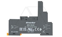 Цоколь SRC08-E, 10A(300V), винтовой зажим, черный, на рейку DIN35/панель, для R2G1CH, R2G2CH, RM84, RM85, RM87L, RM87P, RMP84, RMP85, 41.52, 41.61, 41