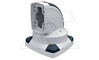 Держатель угловой (90°) поворотный (315°) напольный ETR120, RAL7035/RAL5020, m=5,88кг
