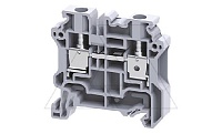 Клемма проходная CY6 /8x50mm, винтовая, 2 присоед., 6(max 10)mm2, 41A, 1000V, серая