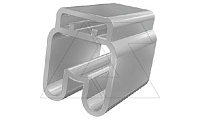Держатель маркировки проводника PMF-03 90320, продевание, D кабеля 4-6,3mm, 4-10mm2, длина 15mm, PVC, прозрачный (упак. 2000шт.)