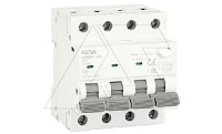 Дифф. авт. выключатель GYR9NM-C16-30mA, 3P+N, 16A, хар-ка C, 6 kA, 30mA, тип A, 4M