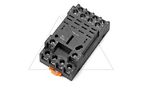 Цоколь STB14-E, 4CO, 16A(300V), винтовой зажим, черный, на рейку DIN35, для RKL4CO, 56.34, RPM4, LY4