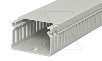 Перфокороб LK4 40060, органайзер для шкафов, 40 x 60 мм (глубина х ширина крышки), L=2000мм, RAL 7030 серый