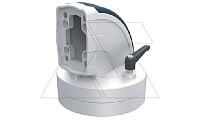 Держатель панели поворотный (310°) угловой (90°) с фиксацией ETR060, ⌀130мм, RAL7035/RAL5020, m=1,77кг