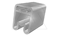 Держатель маркировки проводника PMF-02 90220, продевание, D кабеля 3,4-4,3mm, 2,5-4mm2, длина 15mm, PVC, прозрачный (упак. 3000шт.)