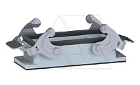 Корпус разъема, размер H16B, приборный, с фиксатором, металл, IP65, RAL 7037