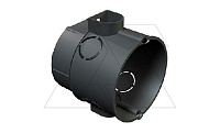 Коробка UG 60 VD монтажная одинарная, с возможностью объединения в линию, IP20, 13 вводов 20...25мм, глубина 60мм, черный, полистирол