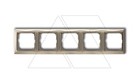 Basic 55 - Рамка на 5 постов (бежевый, блистер)