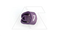 Маркер кольцевой RMS-03 59747-7, D кабеля 4-10mm, 4-16mm2, символ "7", PVC, фиолетовый (упак. 500шт.)
