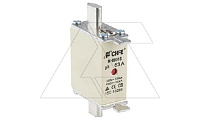 Вставка плавкая NH000S, 25A, 500VAC, 120kA, тип gG, с двойной индикацией