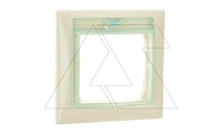 Valena - Рамка 1 пост, с крышкой, сл.кость IP 44