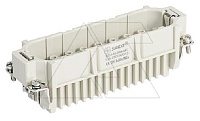 Корпус вставки контактной, размер H24B, тип вилка, 64P+PE, 10A, 250V, обжимной контакт