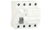 УЗО GYL9-4P-63A-100mA, 4P, 63A, 6 kA, 100mA, тип AC, 4M