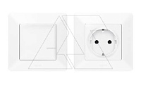 Netatmo-Valena Life-Пакет для упр. электроприборами. Умная розетка 2P+E 16A 230V, умный беспр. 1-кл. выключатель, белый