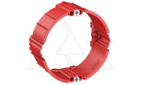 Кольцо ZU 24-PR для подрозетников, для компенсации толщины ГКЛ или слоя штукатурки, Ø60, h=24mm, с винтами, красный, полистирол