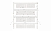 Маркировка клемм WS 12/6,5 MC белая, шаг 6 мм, L симв.=12мм (карта 108шт)