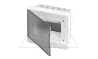 Щиток встраив. ABB Basic E BEF402208, 8M, прозр. серая дверь, 63A, IP40, 230x180x102mm, 2хPEN-шина