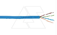 Кабель LCS³ F/UTP, cat.6, 4x2x23AWG, Ø проводника 0,560мм, медь, катушка 500м/25кг, синий, PVC