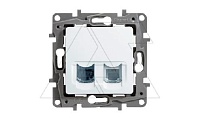 Etika - Розетка RJ11+RJ45 5E UTP (белый/стикерованный)